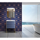 Douro 600mm with Basin - Dusty Blue