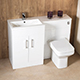 Eden 1000 1-Piece Square Basin Combination Left Hand