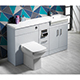 Eden Square 1500mm 1-Piece Basin Combination - Right Hand
