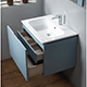 Monza 70 Wall-Hung Unit & Basin - Matt Denim