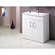 Monica 750mm White Base Unit & Basin