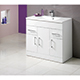 Monica 900mm White Base Unit & Basin