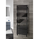 Opal Nickel Vertical Rail - 800 x 500mm Designer Towel Rail