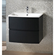 Oregon 60 Wall-Hung Unit & Basin - Matt Black