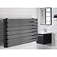 Parma 500 x 1000mm Horizontal Designer Towel Rail