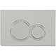 Venice Round Mechanical Flush Plate - Chrome