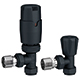 Thermostatic Radiator Valves - Anthracite Angled