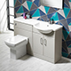 Richmond 1200mm 1 Piece Basin Combination Right Hand
