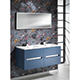 Zeto 1200mm Base Unit & Basin - Dusty Blue