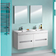 Zeto 1200mm Base Unit & Basin - White Gloss