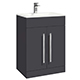 Scudo Lili 600 Door Vanity Unit - Matt Grey