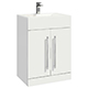 Scudo Lili 600 Door Vanity Unit - White Gloss