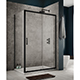 Sommer 8 Sliding Door - 1100mm - Matt Black