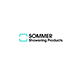 Sommer 6 Double Door Fixing Concealing Strip - Chrome